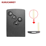 For Renault Clio IV Captur 2009-2017 4Achip PCF7953M  433Mhz Keyless Smart Card Key 285971998R