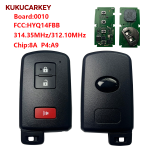 For Toyota 2021-2023 Tacoma 2+1Buttons Smart Key PN:89904-35060 HYQ14FBB (G BOARD) 231451-0010 314.35MHz/312.10MHz chip:8A P4:A9
