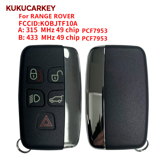 For Land Rover Range Rover Sport Evoque Vogue Discovery 315MHz 49chip PCF7953P + Emergency Key FCCID:KOBJTF10A