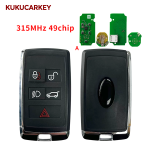For Land Rover Velar Range Discovery 2017-2022 ID49 Chip 315/433MHz KOBJXF18A PEPSFOB Keyless Go Car Remote Key JLR:JK52-15K601-BG (JK52-15K601-xx) LEAR：5AVC13F08(Low-end version,No UWB，Key ID can be modified)
