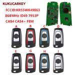 For BMW 1 3 5 7 X1 X3 X4 X5 X6 M2 M3 3GT CAS4 CAS4+ FEM 868MHz ID49 PCF7953 FCCID:KR55WK49863
