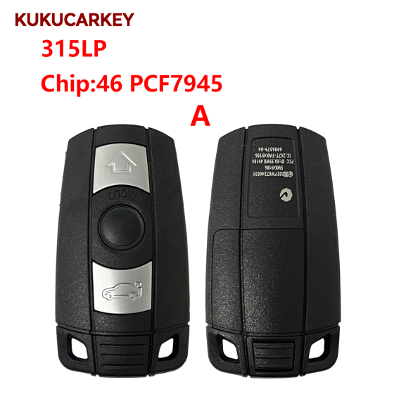 For BMW NO Keyless go  1 3 5 Series X5 X6 2006-2011 315LP/315/434/868/MHz ID46 chip PCF7945 FCC ID:KR55WK49127/KR55WK49123/KR55WK49186/KR55WK49661/KR55WK49863
