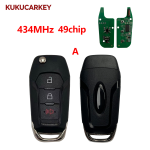 Flip Key For Ford F-150 F-250 F-350 450 550 650 750 2023-2024 Remote Key 434Mhz 49 Chip FCC ID: N5F-A08TBLP