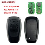 For Subaru 2017-2020 3Buttons Smart Key PN:88835-FL03A  FCCID:HYQ14AHK 231451-7000 433.92MHz FSK chip:8A