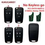 For Chevrolet Cruze Equinox Spark 2/3/4/5Buttons HU100 Remote Car Key Fob 315MHz ID46 PCF7937E NO Keyless go FCCID:OHT01060512