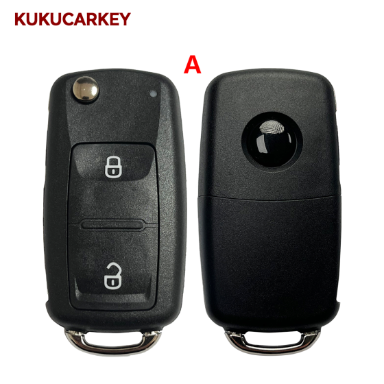 For VW Transporter Polo GOLF 202AD Folding Remote key Shell Fob HU66Blade 2/3/3+1 Buttons