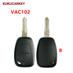 2 Buttons Remote Car Key Shell Cover Fob Case For Vauxhall/Opel Vivaro/ Renault Movano Trafic Renault Kangoo Blank Blade:NE73/VAC102