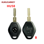 Replacement Car Remote Key Shell for BMW EWS 1/3/5/7 Series X3 X5 Z3 Z4 HU92/HU58 Blade Car Key Shell