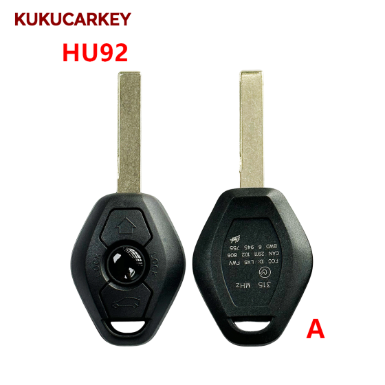 Replacement Car Remote Key Shell for BMW EWS 1/3/5/7 Series X3 X5 Z3 Z4 HU92/HU58 Blade Car Key Shell