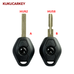 Replacement Car Remote Key Shell for BMW EWS 1/3/5/7 Series X3 X5 Z3 Z4 HU92/HU58 Blade Car Key Shell
