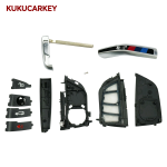 For BMW CAS4+FEM4 X1 X5 F15 X6 X5M X6M X7 F16 G30 5 7 Series G11 X1 F48 F39 F 2014+ 3/4Buttons Car Key  Shell