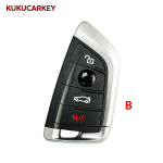 For BMW CAS4+FEM4 X1 X5 F15 X6 X5M X6M X7 F16 G30 5 7 Series G11 X1 F48 F39 F 2014+ 3/4Buttons Car Key  Shell