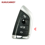 For BMW CAS4+FEM4 X1 X5 F15 X6 X5M X6M X7 F16 G30 5 7 Series G11 X1 F48 F39 F 2014+ 3/4Buttons Car Key  Shell