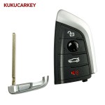 For BMW 1 3 5 7 Series X1 X3 X5 X6 X7 F System 2012-2018 CAS4+ FEM 868MHz ID49 PCF7953P Chip Keyless Go Remote Car Key