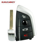 For BMW CAS4+FEM4 X1 X5 F15 X6 X5M X6M X7 F16 G30 5 7 Series G11 X1 F48 F39 F 2014+ 3/4Buttons Car Key  Shell