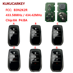 For Toyota Land Cruiser 2022 2023 Smart Key 2/2+1/3/3+1Buttons FCC:B3N2K2R 8990H-60540/8990H-30220/8 433.58MHz / 434.42MHz chip：8A P4:BA