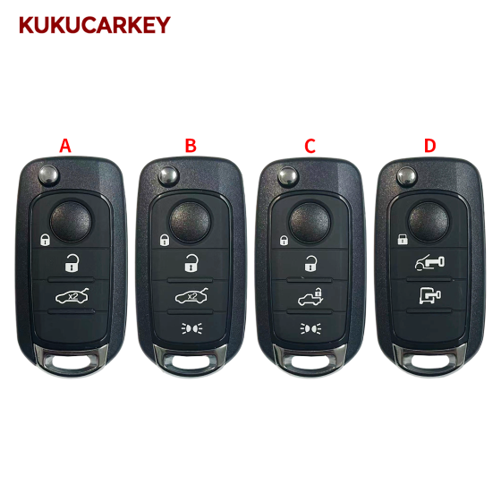 Flip Car Remote Key Shell 2ADPXFI5AM433TX For Fiat 500X Egea Tipo Crono Toro 2016 2017 2018 Blade:SIP22