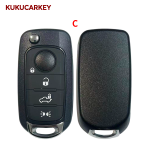 Flip Car Remote Key Shell 2ADPXFI5AM433TX For Fiat 500X Egea Tipo Crono Toro 2016 2017 2018 Blade:SIP22