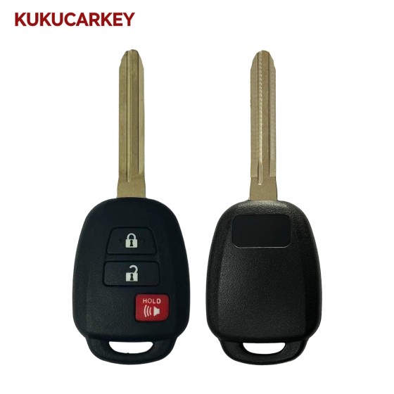 For Toyota Scion TC iQ Yaris 2013-2016 314.35MHz/312.10MHz FSK With 4D72 G Chip Replacement Remote Key Fob 2+1 Buttons FCCID:MOZB52TH Blade:TOY43
