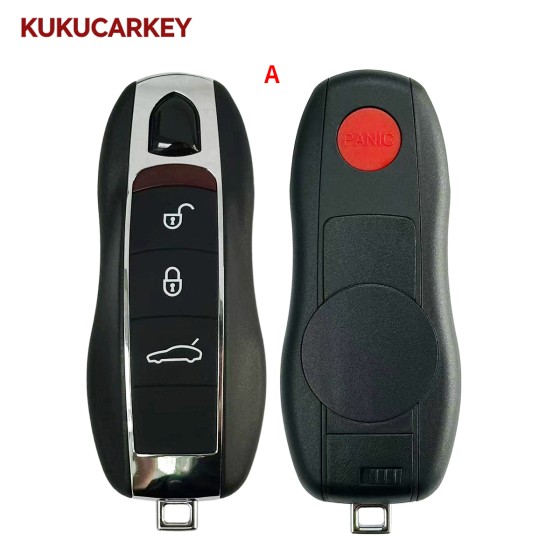 3 +1 /4+1 Buttons Smart Remote Key Shell Fob Key Case For Porsche Cayenne Panamera 2010-2012