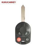 For Ford Mercury Lincoln (3 + 1) buttons key shell