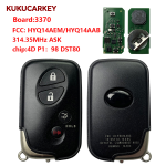 适用于雷克萨斯 ES350 / IS250 / IS350 智能遥控钥匙 271451-6601 89904-50380 HYQ14AEM HYQ14AAB-3370  频率:314.35MHz ASK 芯片:4D  P1:98