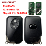 适用于雷克萨斯 CT200H、RX350、RX450H 智能无钥匙进入 / 一键启动钥匙  板号:5290D 频率:433.92MHz FSK  芯片:98  DST80