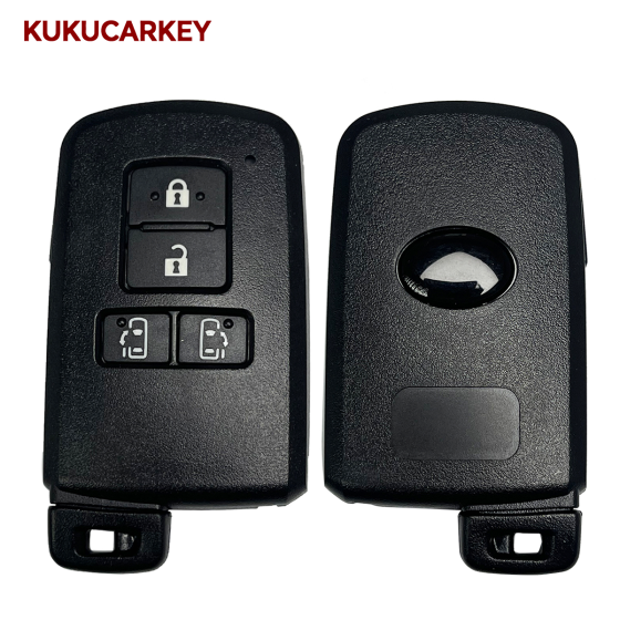 4 Button Smart Key Shell For Toyota Alphard Vellfire Esquire Sienta Noah Voxy car remote shell with blade
