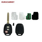 适用于丰田赛恩 TC、iQ、雅力士 2013-2016款 2+1键遥控钥匙 频率:314.35MHz/312.10MHz FSK  芯片:4D72 G  FCCID:MOZB52TH  钥匙胚型号:TOY43