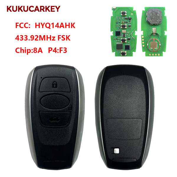 For Subaru 2017-2020 3Buttons Smart Key P/N:88835-FL03A  FCCID:HYQ14AHK 231451-7000 433.92MHz FSK chip:8A