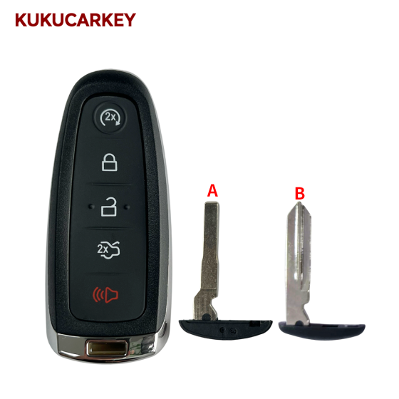 Remote Smart Car Key Shell For Ford Edge Escape Explore Flex Taurus 2011-2015 Keyless Go Blade:HU101/FO38
