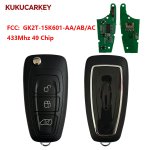 For Ford 3 Buttons TransitFlip Rem Fob 434MHz 49 Chip HITAG Pro Chip FCCID:GK2T-15K601-AA/AB/AC