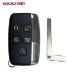 Car key shell 5buttons for Jaguar XJ XF XE JF Sport Evoque Vogue KOBJTF10A remote key case blank Uncut