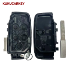 Car key shell 5buttons for Jaguar XJ XF XE JF Sport Evoque Vogue KOBJTF10A remote key case blank Uncut