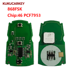 For BMW  Keyless Go  CAS3 3 5 Series X5 X6, Smart Remote Car Key Fob 3 Buttons- 315ASK/315FSK/434FSK/868MHz PCF7953 FCCID:KR55WK49147