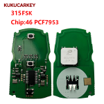 For BMW  Keyless Go  CAS3 3 5 Series X5 X6, Smart Remote Car Key Fob 3 Buttons- 315ASK/315FSK/434FSK/868MHz PCF7953 FCCID:KR55WK49147