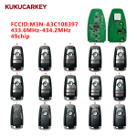 Smart Remote Key for Ford Expedition Explorer Mustang F150 F250 F350 F450 F550 F600 F750 433.6-434.2MHz ID49 Chip 2017-2024 FCCID:M3N-A3C108397