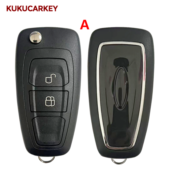 For Ford Mondeo Focus C-Max Grand Galaxy S-Max BT-50 2010-2016 2/3Buttons 5WK49986 5WK50165 5WK50166 5WK50168 5WK50169 Flip Remote Car Key Fob 433MHz 4D63+ 4D83chip