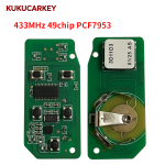For Jaguar XE XJ XJL XF Car 315/433Mhz ID49 PCF7953P Chip 5 Buttons Smart Control Car Key FCCID:KOBJTF10A