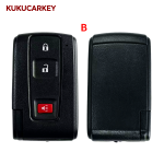 2/2+1Buttons Car Remote Key Case Shell For Toyota Prius Crown Corolla Verso Fob With TOY43 Blade Replacement
