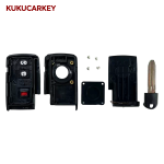 2/2+1Buttons Car Remote Key Case Shell For Toyota Prius Crown Corolla Verso Fob With TOY43 Blade Replacement