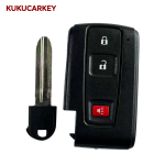 2/2+1Buttons Car Remote Key Case Shell For Toyota Prius Crown Corolla Verso Fob With TOY43 Blade Replacement