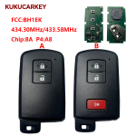 For Toyota Land Cruiser Smart Key, 2/2+1Buttons, BH1EK 89904-60E10 Keyless Go 434.30MHz/433.58MHz chip:8A P4:A8