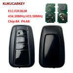 适用于丰田3键智能钥匙  0010 F43口 FCCID:F2F2K2R  频率:434.30MHz/433.58MHz 芯片:8A  P4:A8
