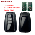 For Toyota Camry 2018 14FCC 14FDM-01 89904-33870 433.58MHz/434.42MHz chip:8A P4:A9