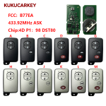 For Toyota Land Cruiser VDJ200 UZJ200 V8 A433 B77EA NEW Smart Key Fob 433.92MHz ASK chip:4D P1:98 DST80