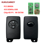 For Toyota Rav4 2006+ Smart Key, 2Buttons, B90EA 89904-12170 Keyless Go 61A544-0010 433.92MHz ASK chip:4D P1:98 DST80