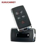 For Jaguar 2017-2022 ID49 Chip 315/433MHz KOBJXF18A PEPSFOB Keyless Go Car Remote Key JLR:JK52-15K601-BG (JK52-15K601-xx) LEAR：5AVC13F08 (Low-end version,No UWB，Key ID can be modified)