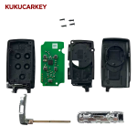 For Jaguar 2017-2022 ID49 Chip 315/433MHz KOBJXF18A PEPSFOB Keyless Go Car Remote Key JLR:JK52-15K601-BG (JK52-15K601-xx) LEAR：5AVC13F08 (Low-end version,No UWB，Key ID can be modified)