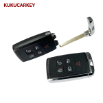 For Jaguar 2017-2022 ID49 Chip 315/433MHz KOBJXF18A PEPSFOB Keyless Go Car Remote Key JLR:JK52-15K601-BG (JK52-15K601-xx) LEAR：5AVC13F08 (Low-end version,No UWB，Key ID can be modified)